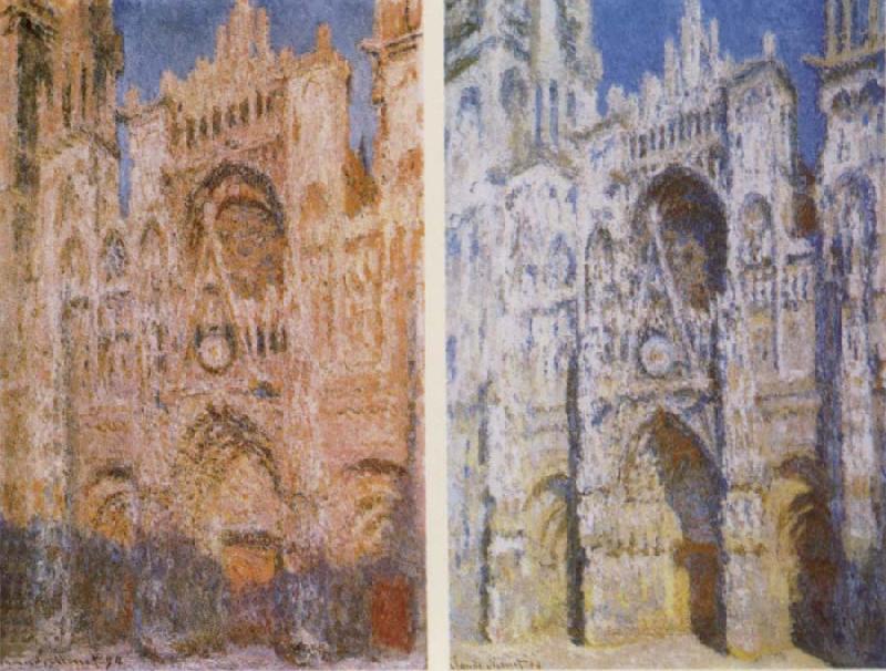Claude Monet The West Doorway and the Cathedral of Rouen oil painting image